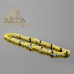 Baltic amber necklace milky color